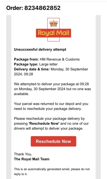 Probably a scam, but would it have gone through on the official website if it wasn’t?