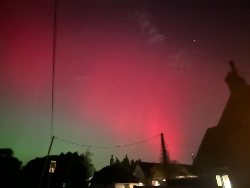 Northern lights currently visible!