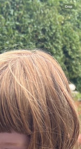 Red headed baby