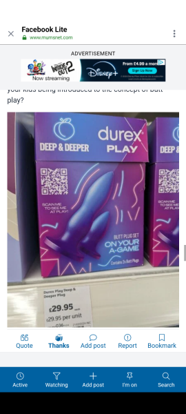 Vibrators on sale at Tesco, thought it was a bit much
