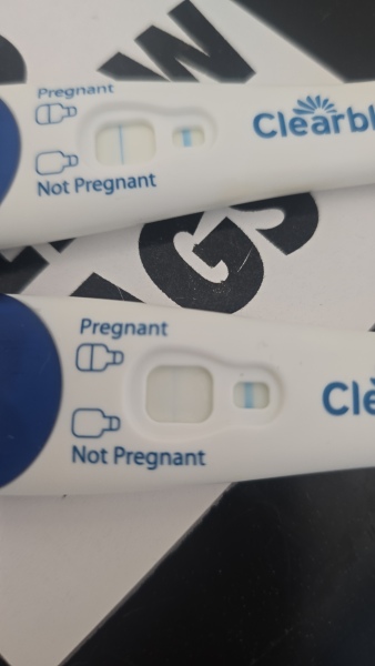 Clear blue test. Evap line or positive