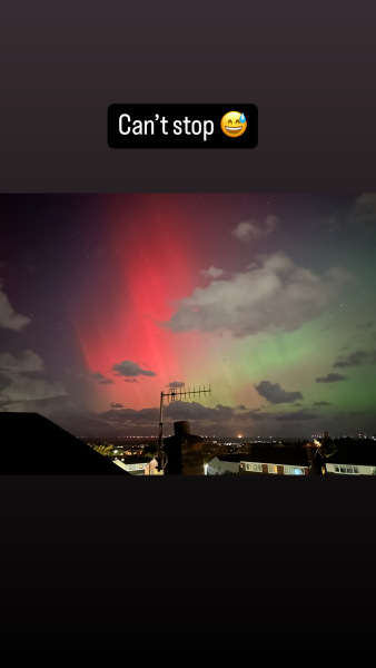Northern lights currently visible!