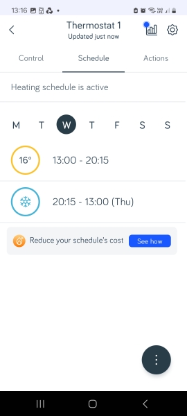 Can you share your hive heating schedules please before DH bankrupts us!