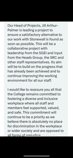 Royal College of Psychiatrists gives Stonewall the boot