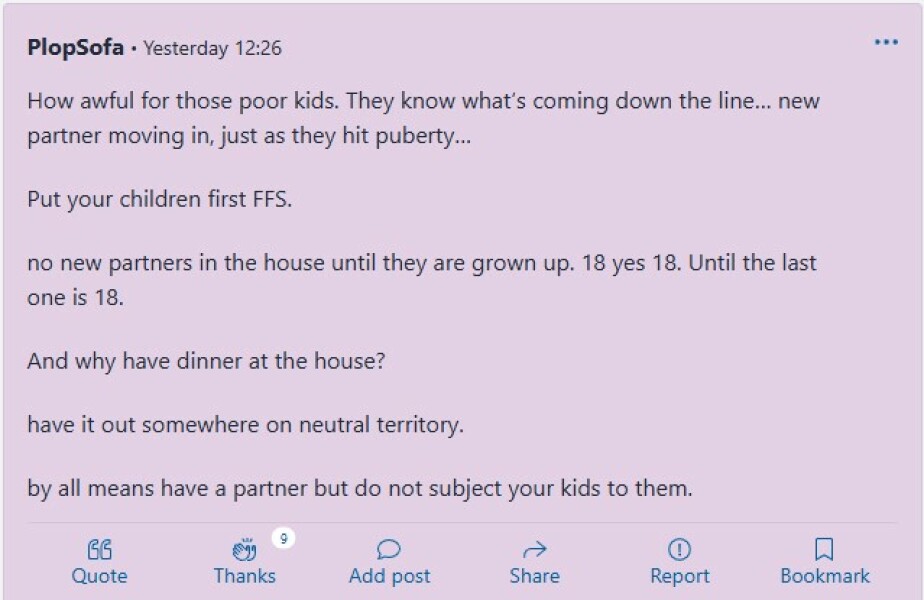 How much animosity is normal from dc to new partner initially?