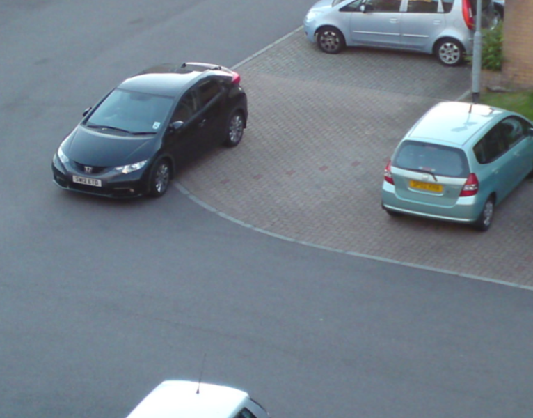 CF parked on my driveway!
