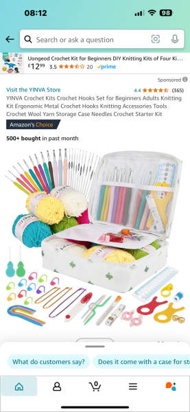 Crochet kit for beginner aged 12