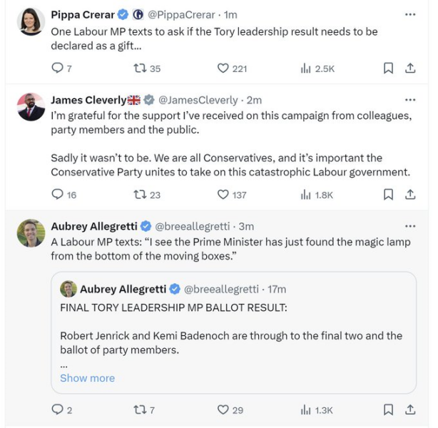 Thread 9 Starmer : Return to Westminster