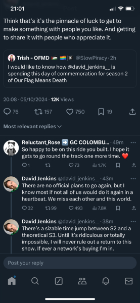 Our Flag Means Death - Thread 4: Roll up, roll up! Come join us for more pirate obsession!