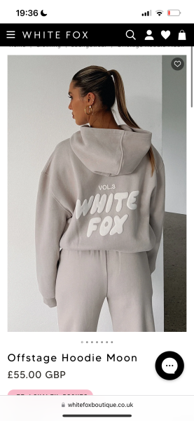 Which White Fox hoodie?