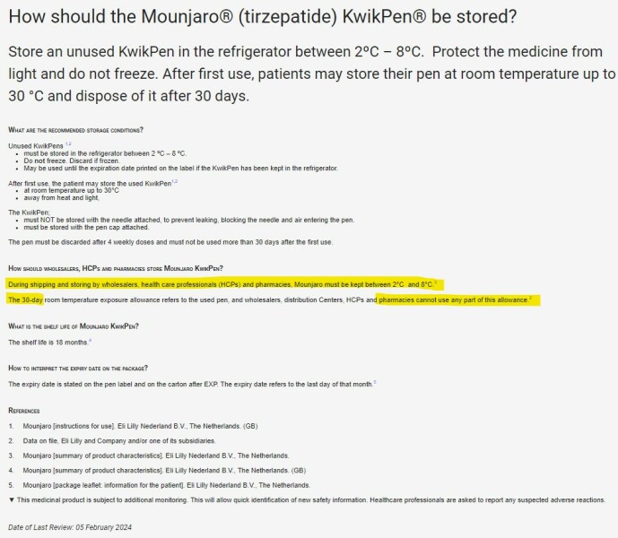 Unchilled Mounjaro Delivery