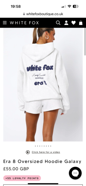 Which White Fox hoodie?