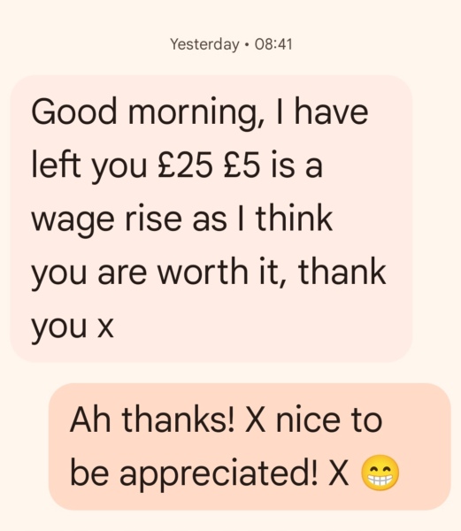 Some lovely things happened to me today