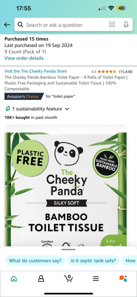 What has happened to toilet paper?