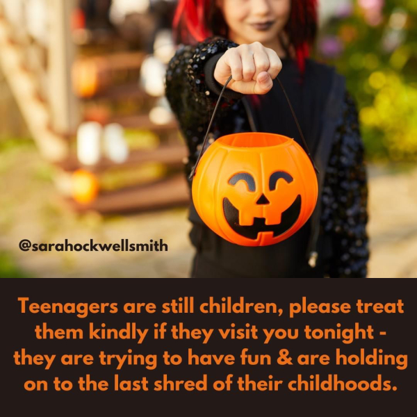 Too old? Trick or treating