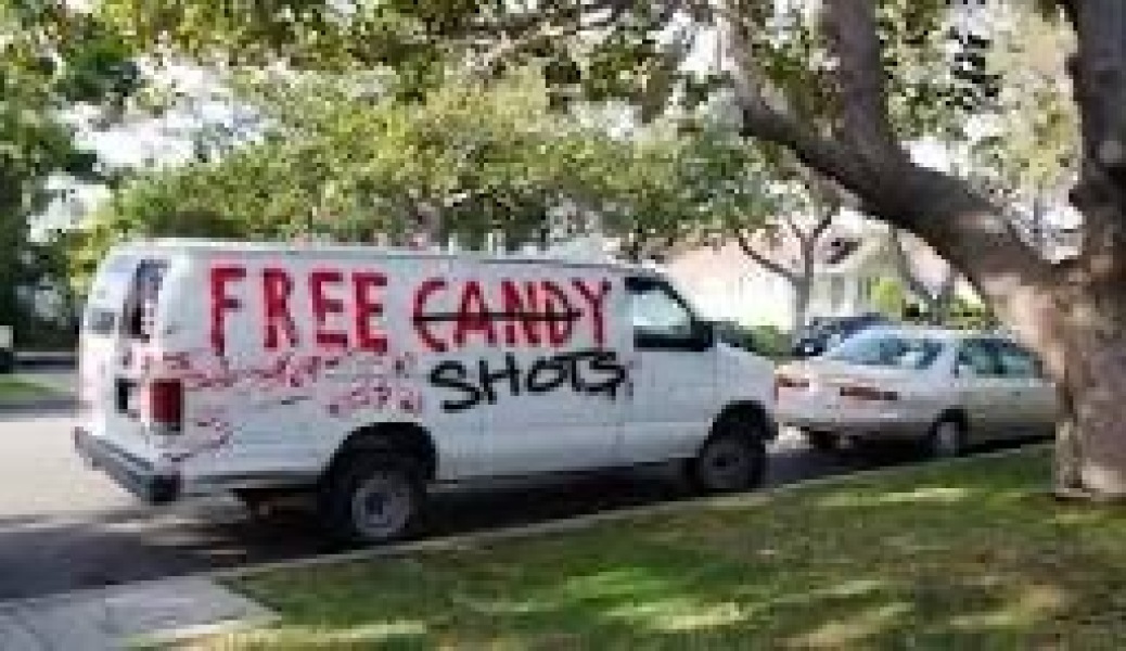 To think shots for parents while kids trick or treat is bad?