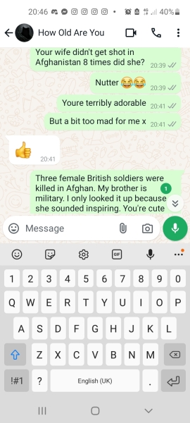 Dating guy whose "wife was shot dead"
