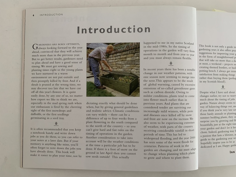 Is there a book/course that will tell me what to do when in my garden?