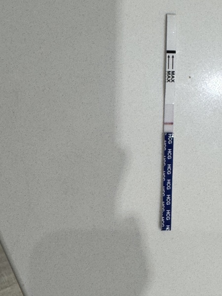 Is this a positive result or evaporation line?
