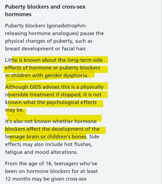 New children's gender identity clinic, clinical trials and Cass