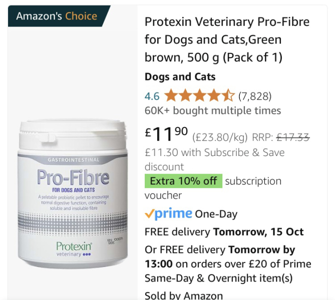 Need to add more fibre to my dog's diet. Can they just have bran flakes?!