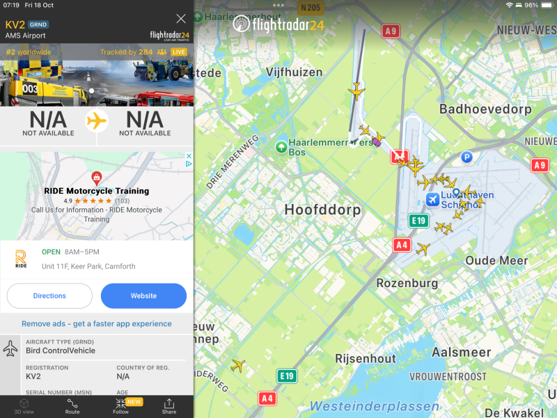 Flightradar goings-on