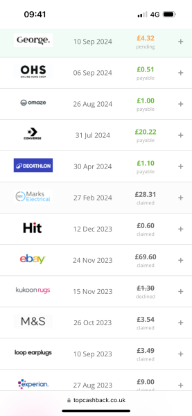 Help a tired woman out - cashback sites