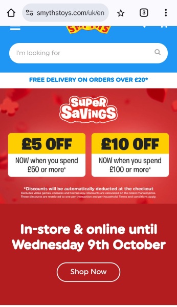 Smiths Voucher event?