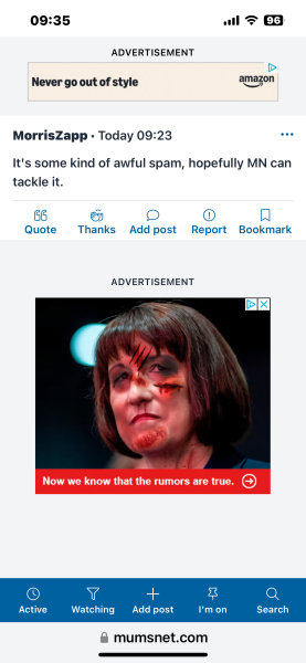 Bizarre Sarah Cox advert