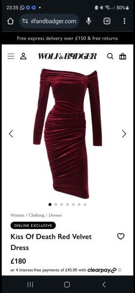 Please help me find THE velvet dress