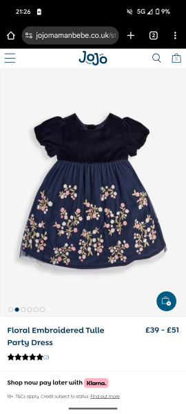 Longshot but navy dress from JoJo for 2 year old!