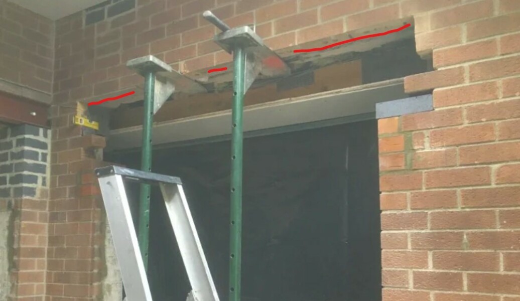 Recent experience putting RSJ for a new window