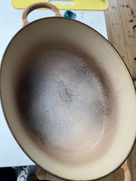 LeCreuset- everything sticks!