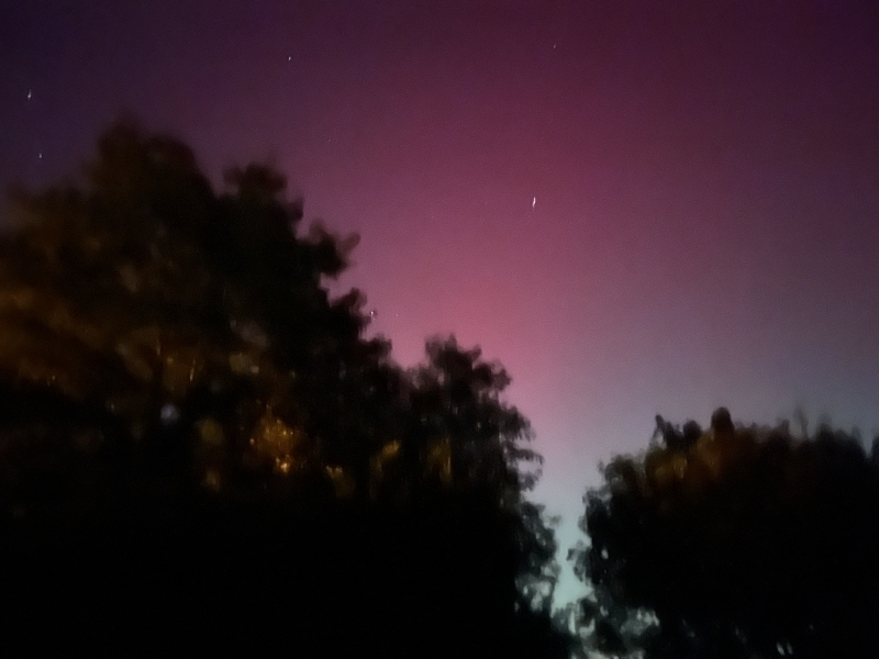 Northern lights currently visible!