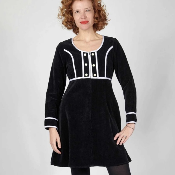 Menopausal winter wedding guest dress