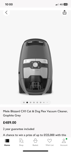Shark or Miele vacuum?