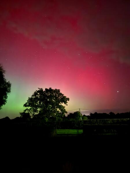 Northern lights currently visible!