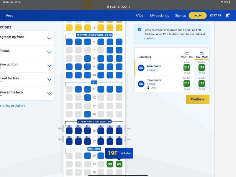 Ryanair made 4yr old sit alone