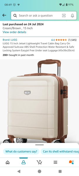 EasyJet under seat cabin bag