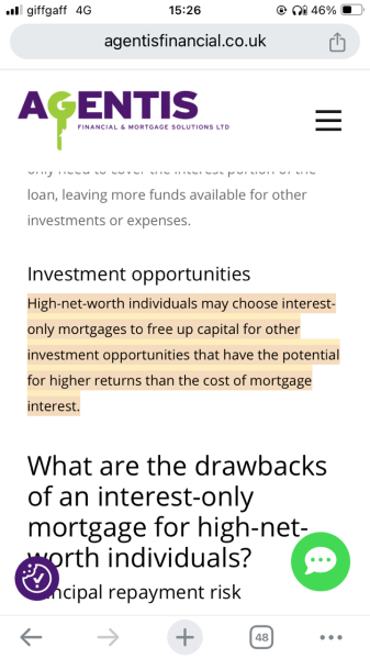 To want to pay off our mortgage