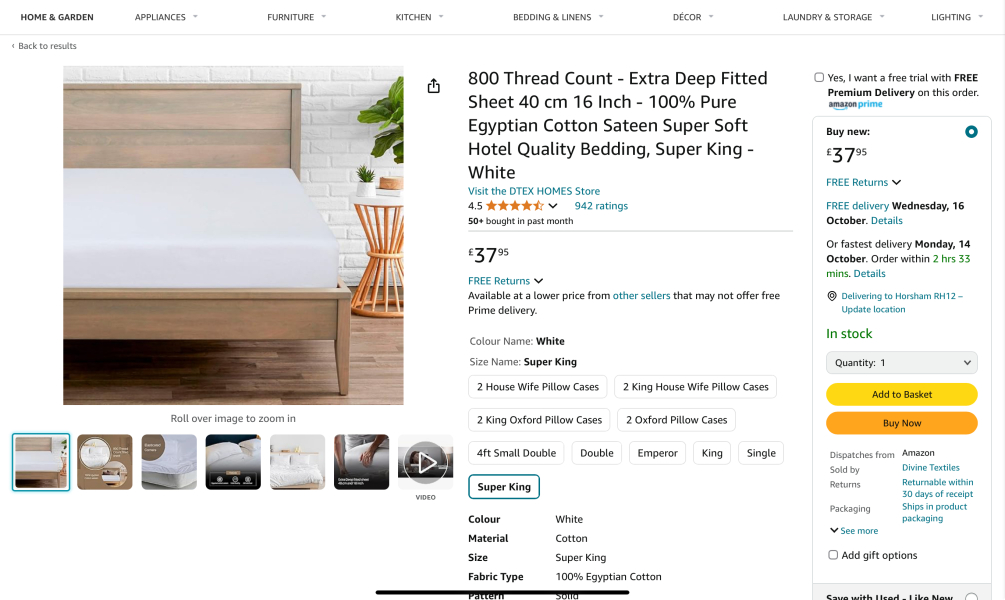 Simba Luxe mattress - fitted sheets?