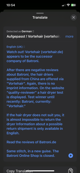 DH bought me a dodgy hairdryer!! AIBU?