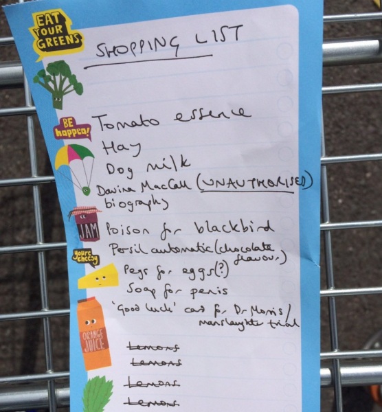 The list we shouldn't have found...