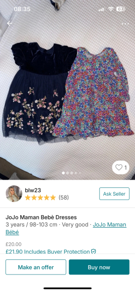 Longshot but navy dress from JoJo for 2 year old!