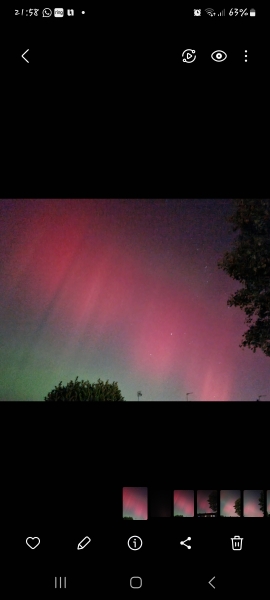 Northern lights currently visible!