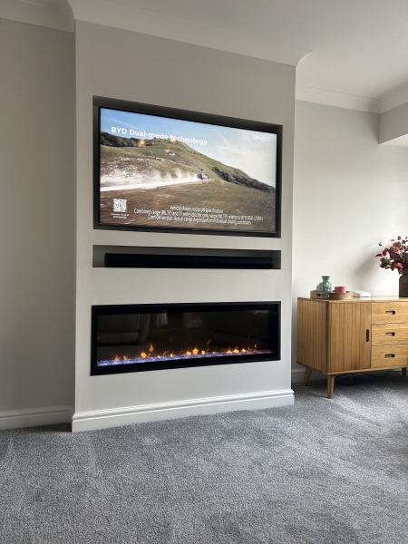 TV chimney breast