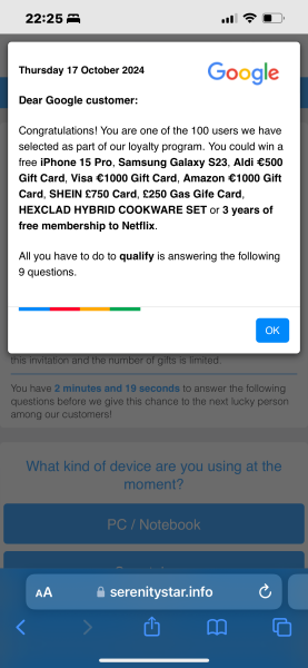 Strange inescapable screen