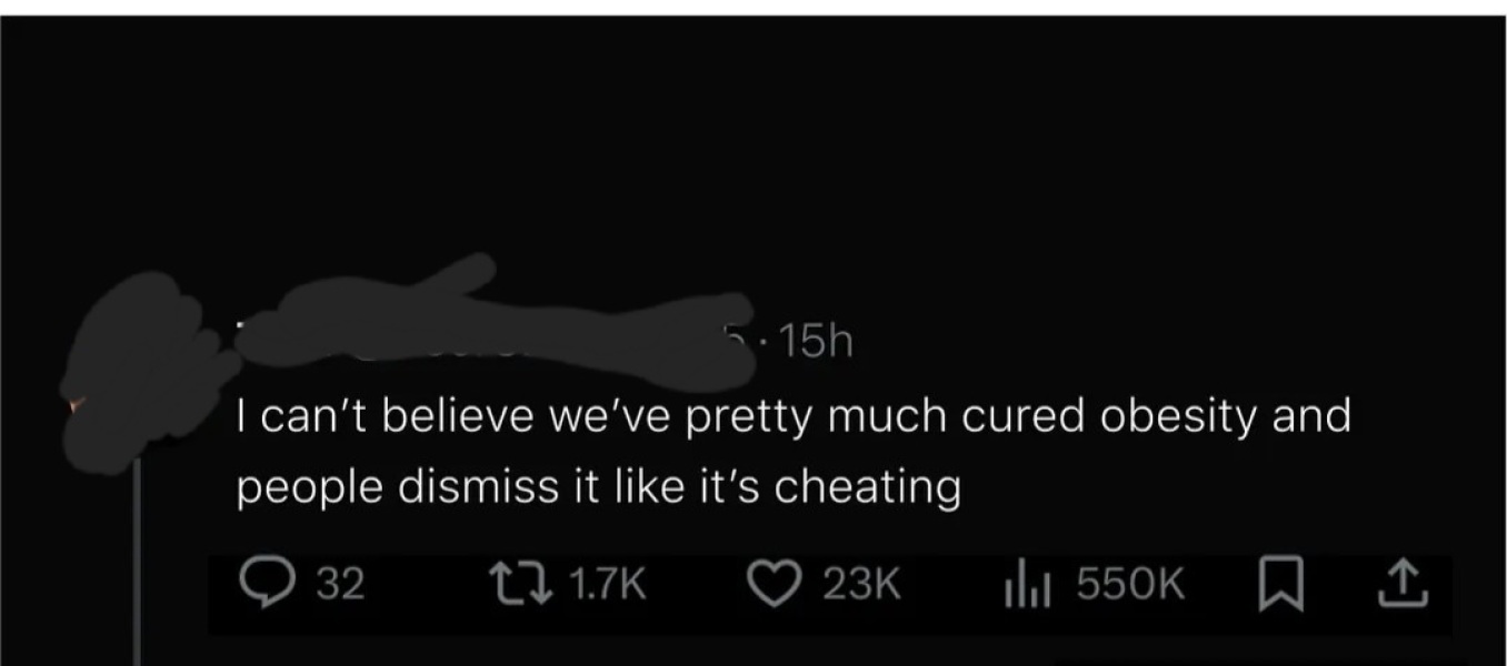 To think all these weight loss jabs are a bad move?