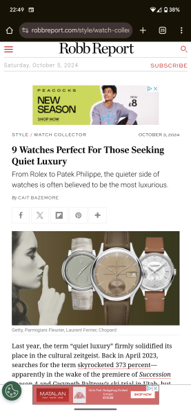 The casual things that wealthy people take for granted