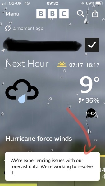 BBC Weather - Hurricane force winds across UK